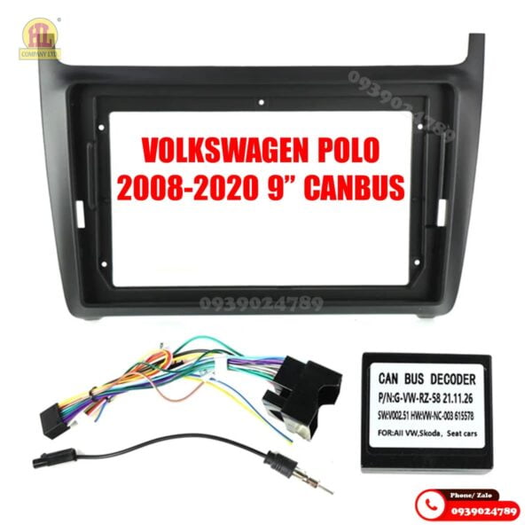 Mặt dưỡng màn hình Volkswagen Polo 2008-2020