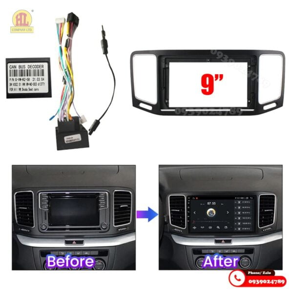 Mặt dưỡng màn hình Volkswagen Sharan