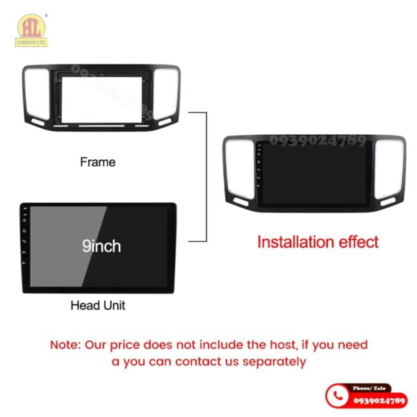 Mặt dưỡng màn hình Volkswagen Sharan