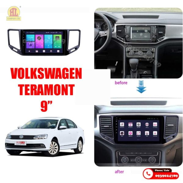 Mặt dưỡng màn hình Volkswagen Teramont 2017-2022