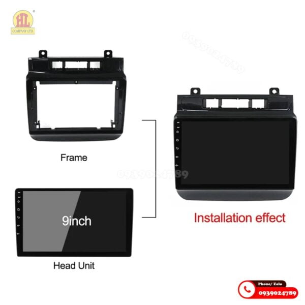 Mặt dưỡng màn hình Volkswagen Touareg 2009-2014