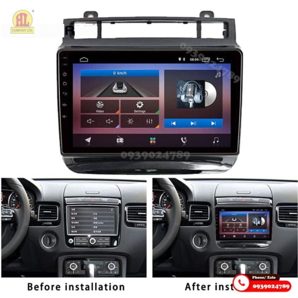 Mặt dưỡng màn hình Volkswagen Touareg 2009-2014