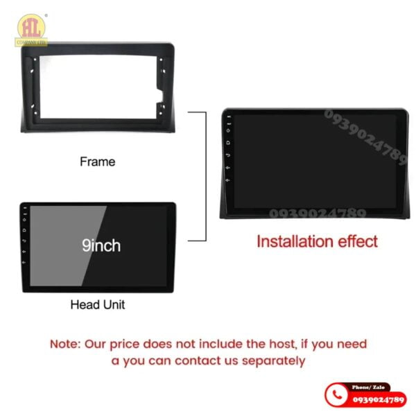 Mặt dưỡng màn hình Volkswagen Transporter