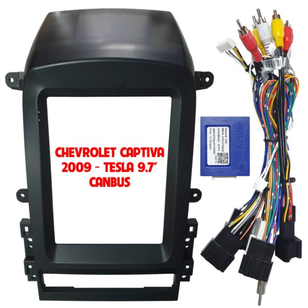 Mặt dưỡng màn hình Tesla Chevrolet Captiva 2008-2012 46 Mặt dưỡng màn hình Tesla Chevrolet Captiva 2008-2012