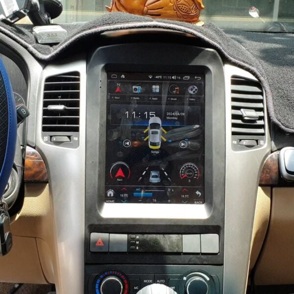 Mặt dưỡng màn hình Tesla Chevrolet Captiva 2008-2012 48 Mặt dưỡng màn hình Tesla Chevrolet Captiva 2008-2012