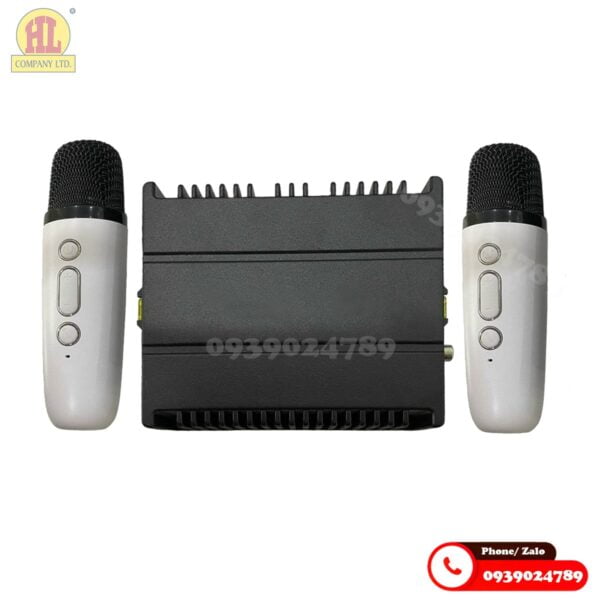 Micro hát Karaoke ô tô tích hợp 2 mic pin sạc âm thanh DSP cao cấp 24 Micro hát Karaoke ô tô tích hợp pin sạc âm thanh DSP cao cấp