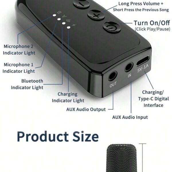 Micro Karaoke không dây DS-K1 Bluetooth 5.3 50 Micro Karaoke không dây DS-K1 Bluetooth 5.3