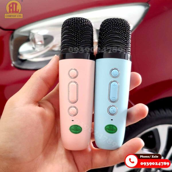 Micro Karaoke ô tô 2 mic pin sạc âm thanh DSP cao cấp 22 Micro Karaoke ô tô 2 mic pin sạc âm thanh DSP cao cấp