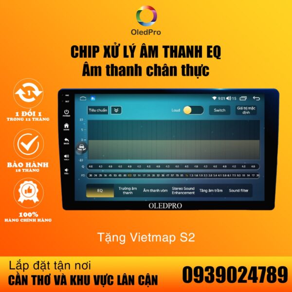 Màn hình android OLEDPRO P450 tặng VIETMAP S2 24 Màn hình Android Oledpro