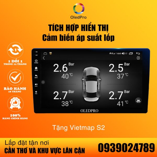 Màn hình android OLEDPRO P450 tặng VIETMAP S2 23 Màn hình Android Oledpro
