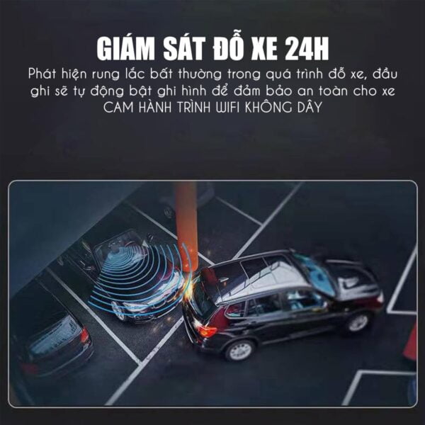 Camera hành trình Q6 ghi hình liên tục 24h