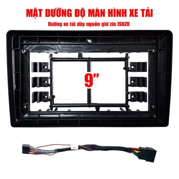 Mặt dưỡng xe tải độ chế màn Android 9 inch