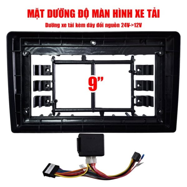 Mặt dưỡng xe tải độ chế màn Android 9 inch