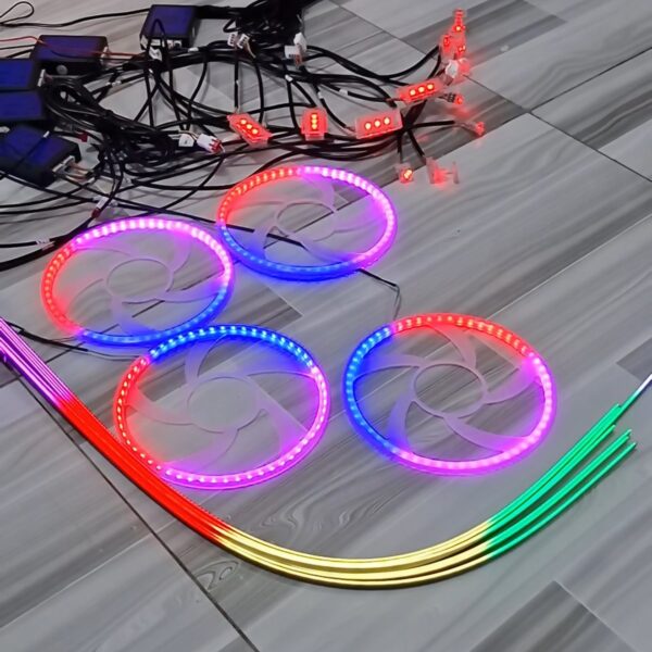 Led Nội Thất ô tô RGB G4 24 chi tiết 28 Đèn LED trang trí nội thất ô tô hiệu ứng nhấp nháy