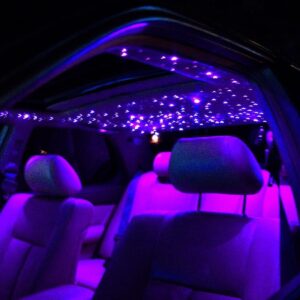 Bộ LED trần sao 18W đổi màu RGBW lấp lánh trang trí cho ô tô, trần nhà