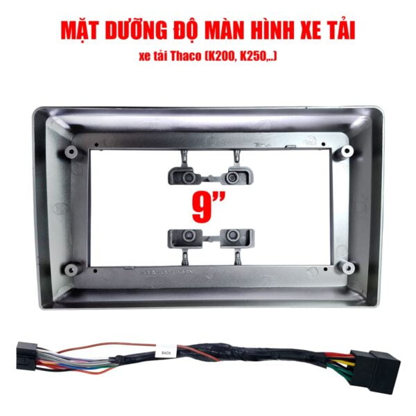 Mặt dưỡng xe tải độ chế màn Android 9 inch