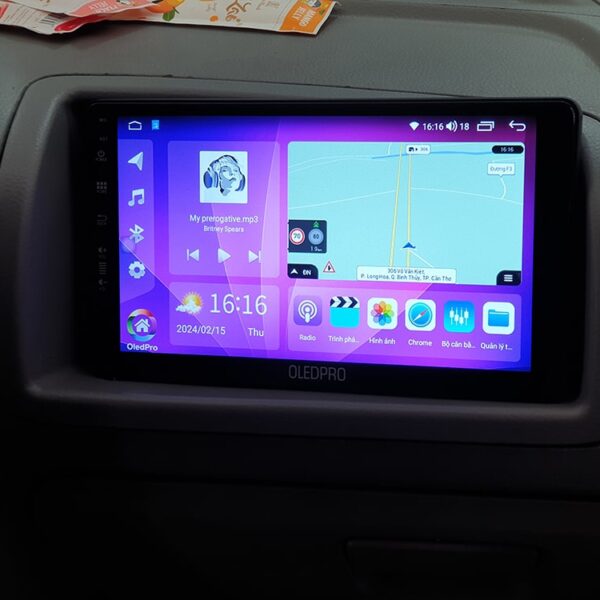 Màn hình Android kèm mặt dưỡng 9 inch độ chế cho xe tải 41 Màn hình Android kèm mặt dưỡng 9 inch độ chế cho xe tải