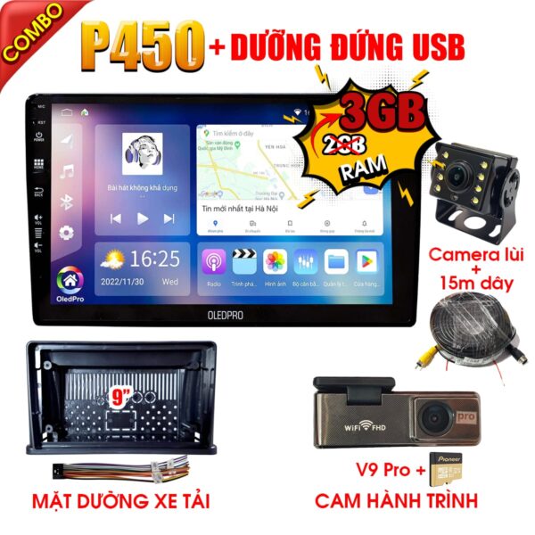 Màn hình Android kèm mặt dưỡng 9 inch độ chế cho xe tải 38 Màn hình Android kèm mặt dưỡng 9 inch độ chế cho xe tải